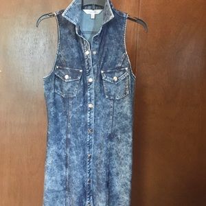 NWOT Marilyn Monroe Button Down Blue Denim Dress, M